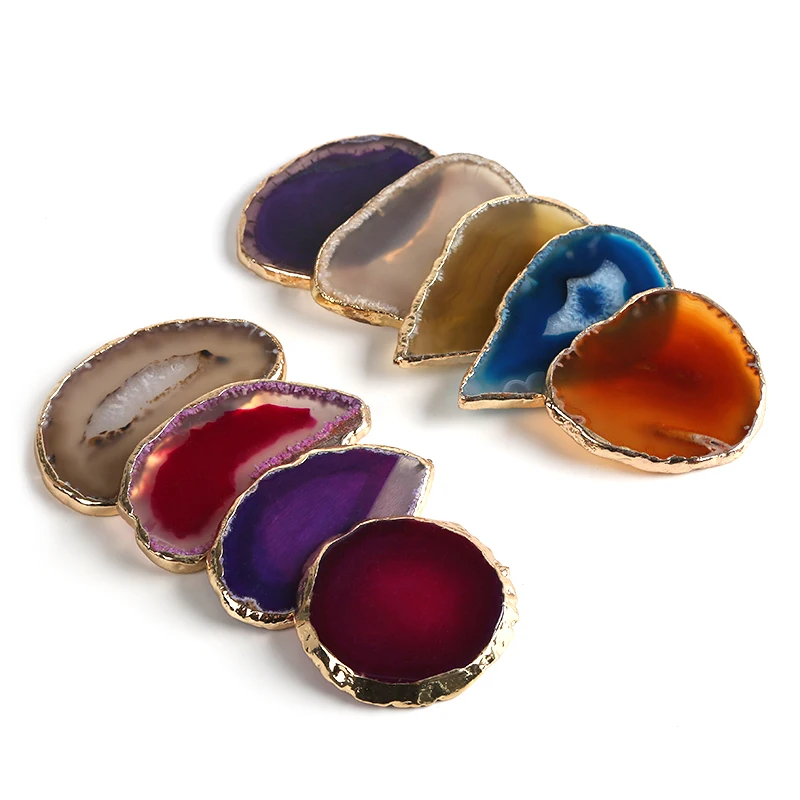

customized gem airbag bracket natural agate piece mobile phone holder