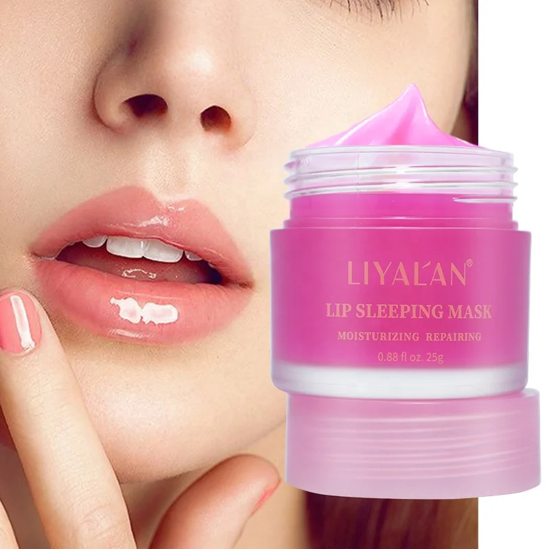 

Wholesale Organic Lip Care Mask Private Label Hydrating Plumping Collagen Pink Sleeping Lips Mask