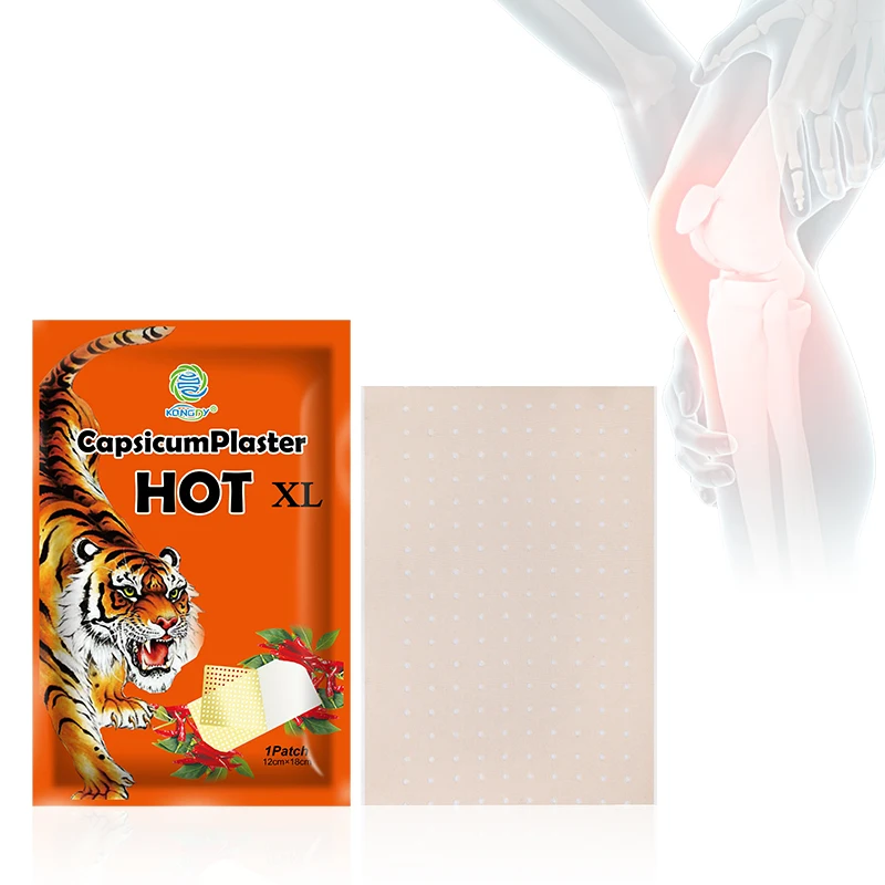 

New products chili patch natural herbal pain relief patch tiger hot capsicum plaster chilli porous capsicum plaster