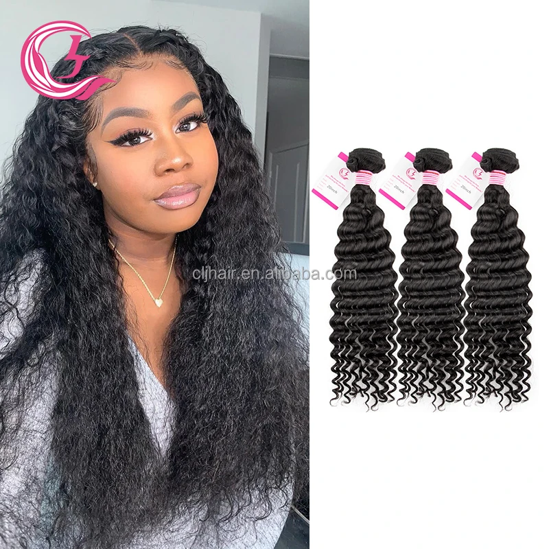 

CLJhair Perruques-Naturel Cheveux Humain Indian Single Drawn Raw Deep Wave Whatsapp Hair Vendor