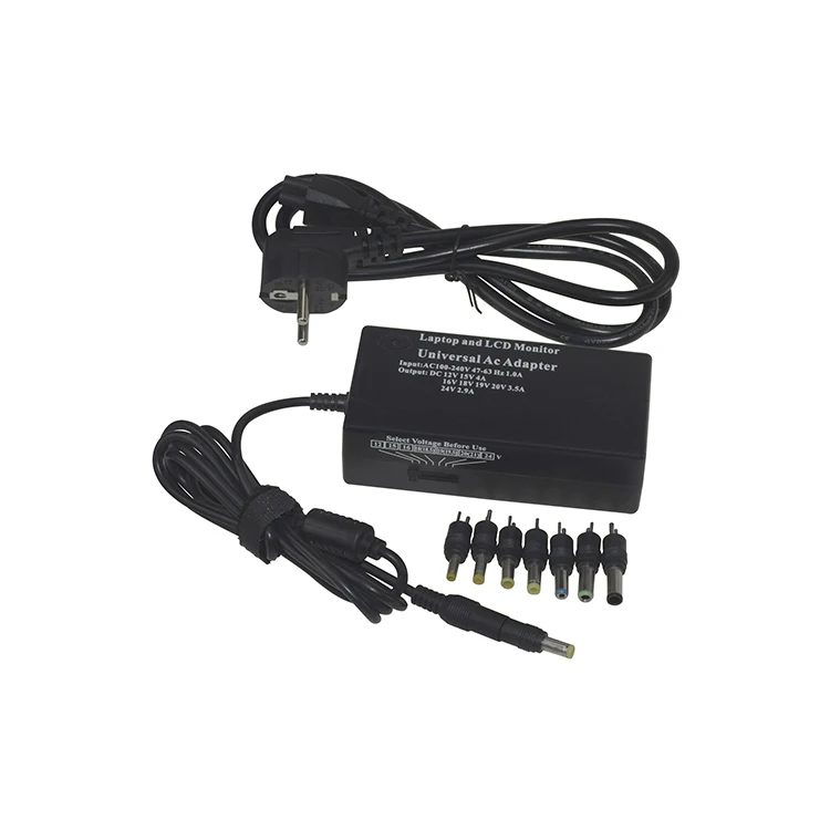 

70W Manual universal laptop ac power adapter notebook accessories charger with muti dc tips