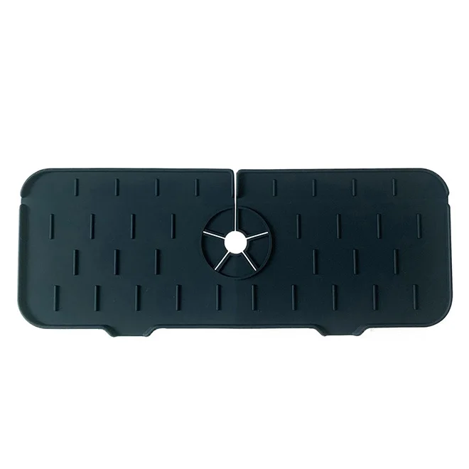 

Dropshipping Sink Faucet Splash Guard Kitchen Sink Silicone Faucet Mat Drain Drying Pad Sink Faucet Splash Catcher for Home, Picture shows