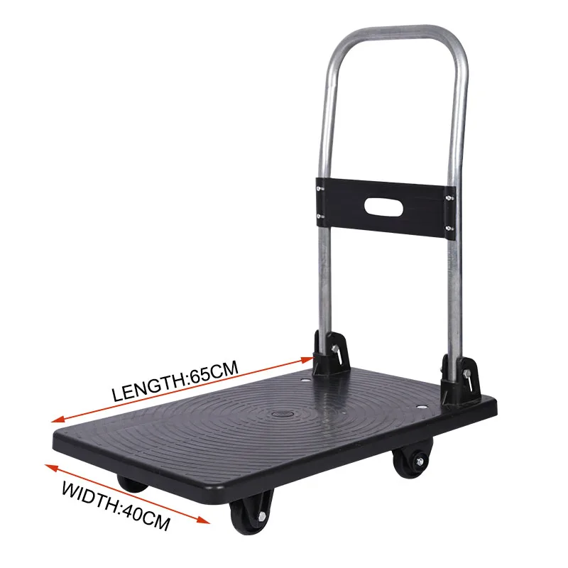 

Hand Truck Trolley Best Price Mini Folding Rolling Utility Cart Professional Machine Tool Movers Plastic 1 Set Platform Trolley1