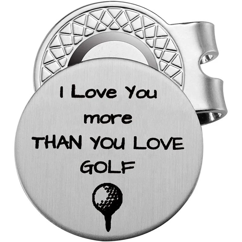 

oem Wholesale Personalized Factory Stainless Steel Golf Ball Marker with Magnetic Hat Clip for Gifts with Top Quality, Blank