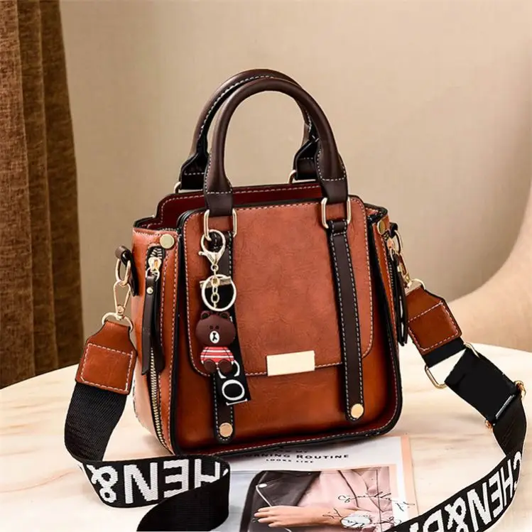 

Designer 2021 Pu Ladies Tote Bag Genuine Leather Fashion Women Handbags Bags