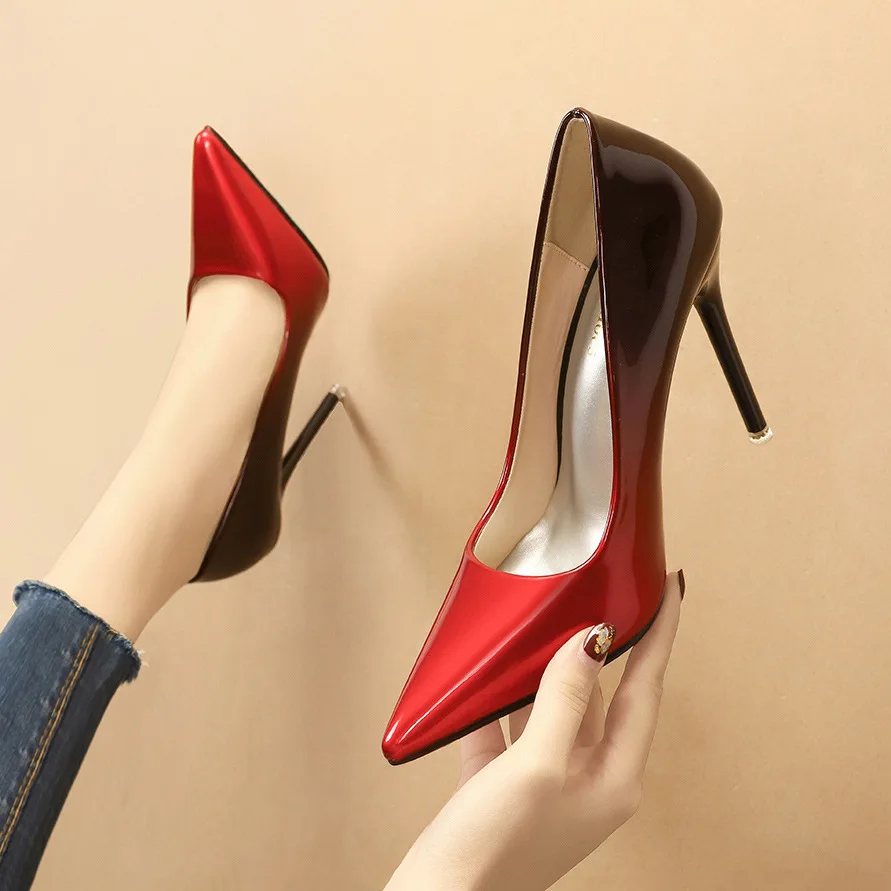 

Fashion sexy Gradient Women Party Luxury dress Shoes Women High Quality Heels Lady Pumps