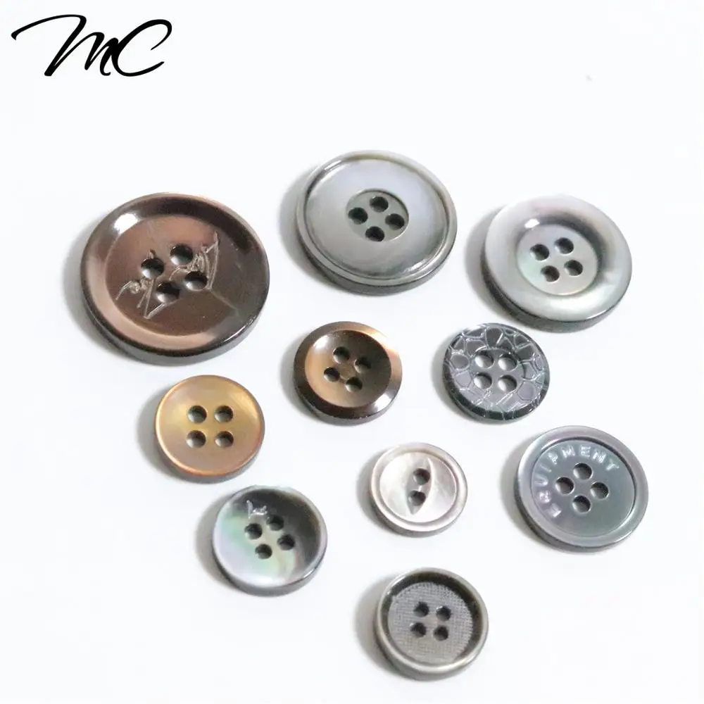 

High Quality Custom Manufacturer 4 Holes Hot Selling Clothing Shell Buttons For Shirt/Jean/Garment With your logo, Custom color