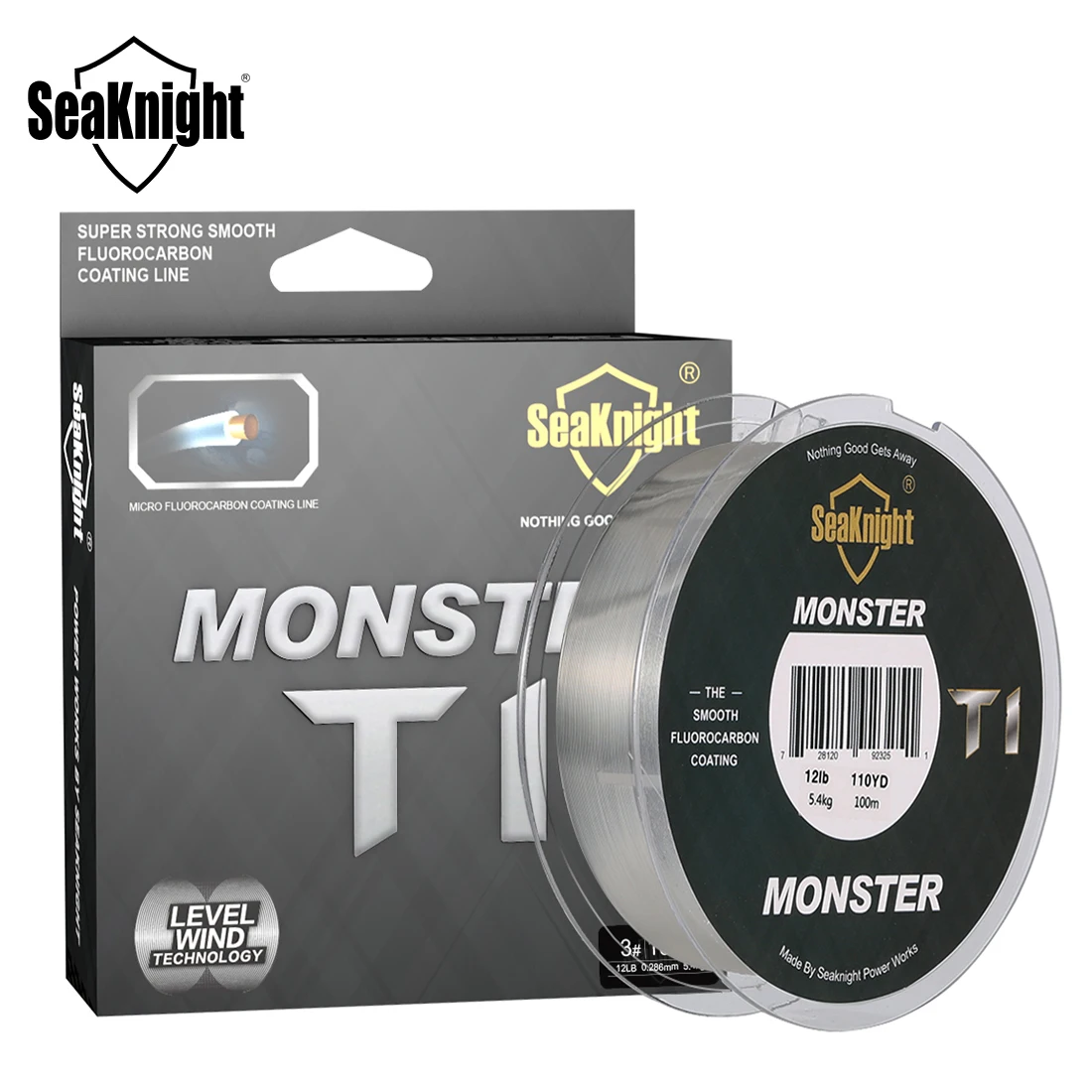 

SeaKnight MONSTER T1 Series Fluorocarbon Coating Fishing Line 100M Monofilament Fishing Line Leader Sinking Line