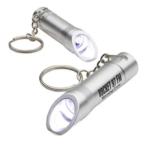 
Promotional LED Torch Bottle Opener Key ring with Aluminum Material 