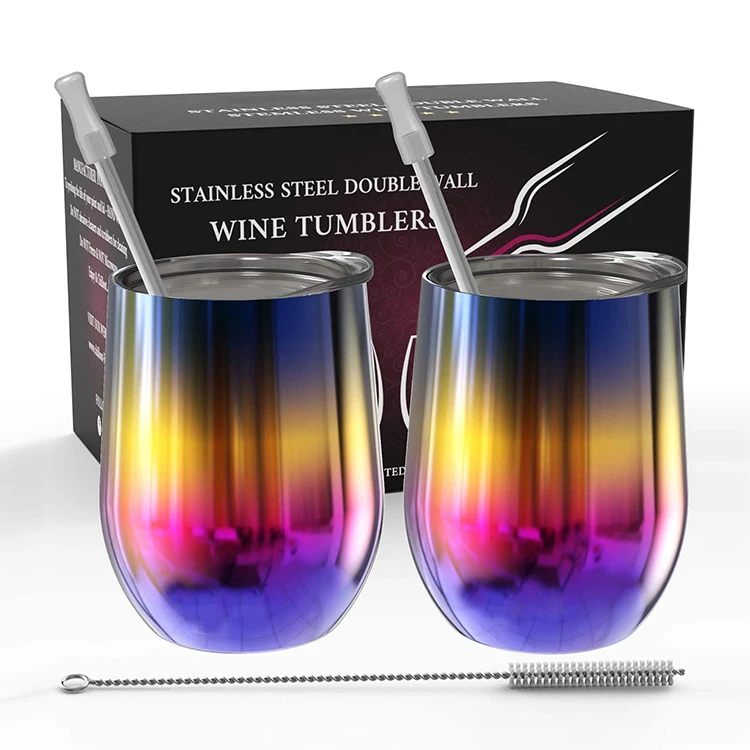 

new design wine sublimation mug cup stainless steel double wall wine bottle vacuum insulated summer wine tumbler mug with lid, Customized
