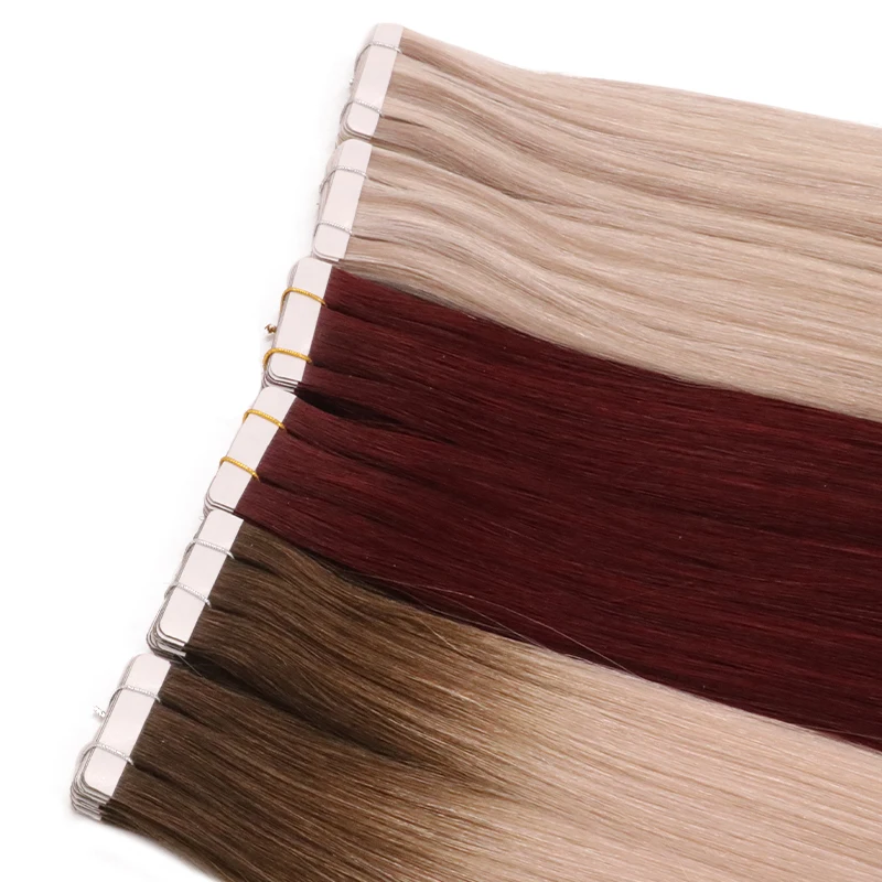 

Natural Skin Weft Tape Hair Remy European Hair Extension Human