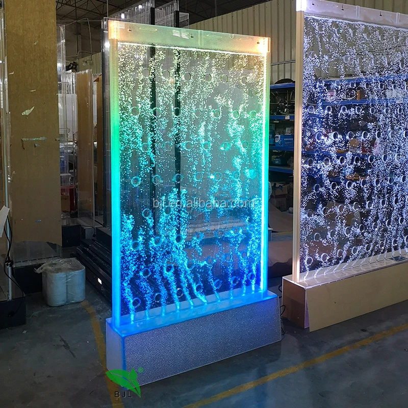 Decorative LED Bubble Wall Partition - Changeable Water Feature for ...