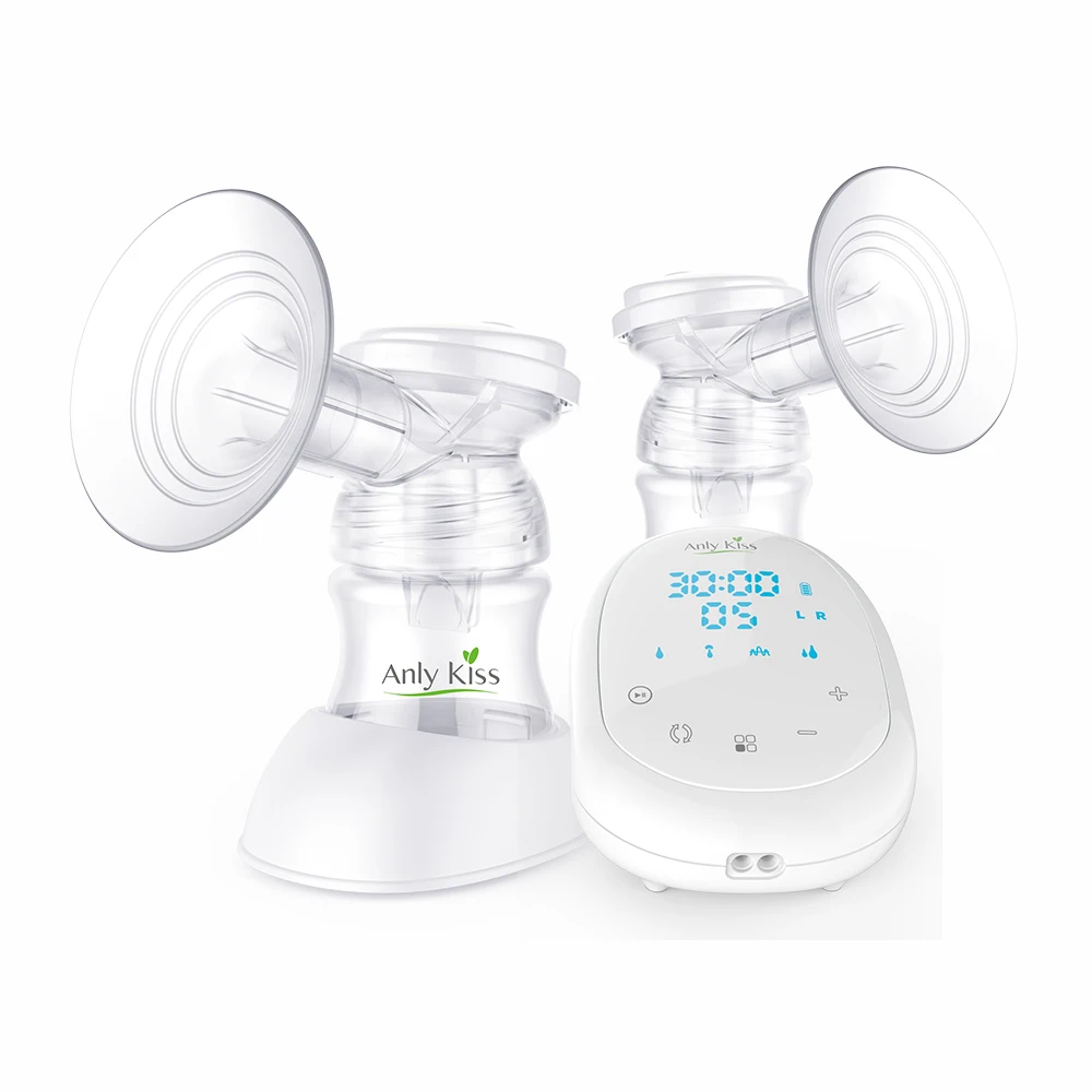 

High-end OEM dual electric baby feeding breast pump double with silicone shield