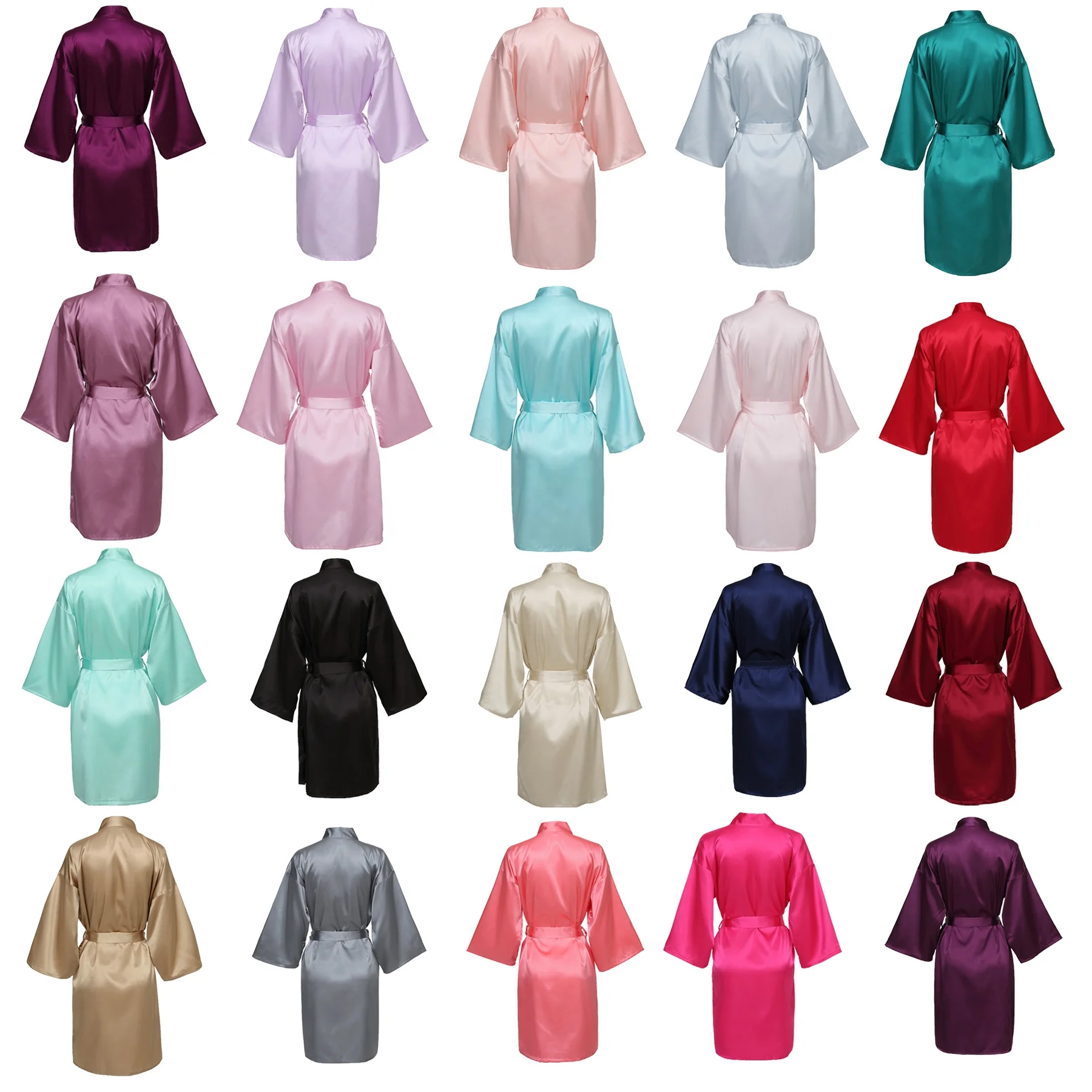 

Robes for wedding sleepwear nighty robes new 2021 silk robes 6010, 27 colors