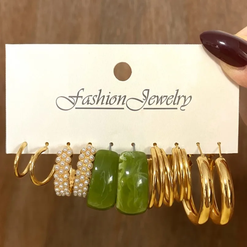 Earrings Set 5 Pairs of Creati