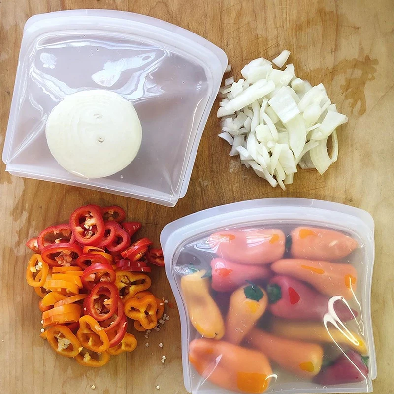 
LFGB Approval New design 100% Food Grade Silicone Sandwich Bag Reusable Silicone Food Storage Bag 