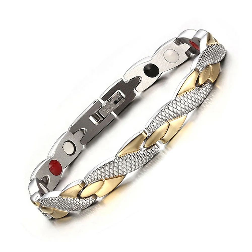 

Twisted Healthy Magnetic Bracelet for Women Power Therapy Magnet Bracelets Bangles Men Health Care Jewelry Stainless Steel