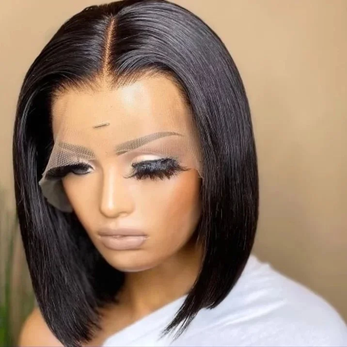 

Wholesale Brazilian hair bob wig bone straight short bob human hair wig virgin hair wigs for black women