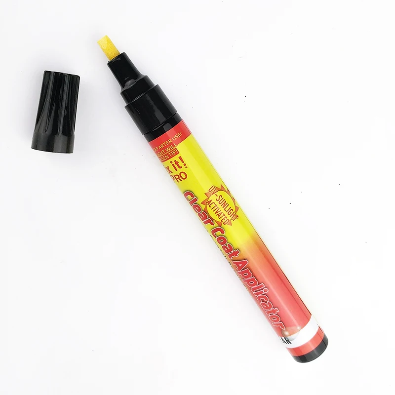 FLYSEA Automobile Paint Pen Car Scratch Repair Aluminum Tube Fix It Pro Flat Brush Tip Non-toxic Ink 4.5mm