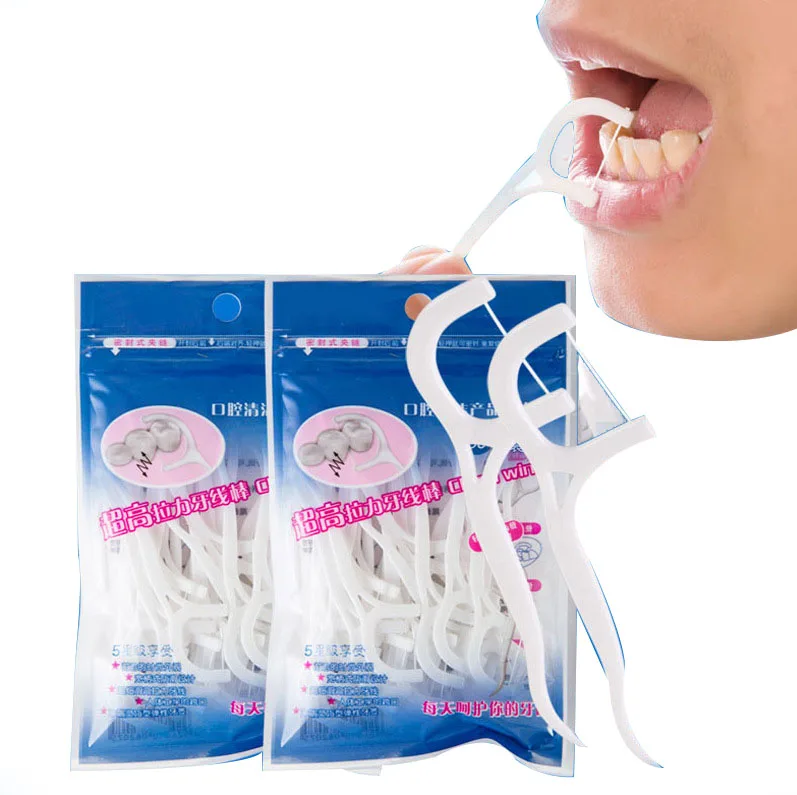 

OEM Bulk Biodegradable Personalized Eco Friendly Flosser Vegan Silk Tooth Nylon Dental Floss Pick For Kids