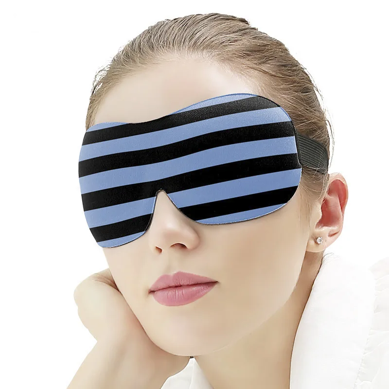 

Soft Night Blindfold Adjustable Strap Sleep Mask 3D Contoured 100% Blackout Eye Mask for Sleeping