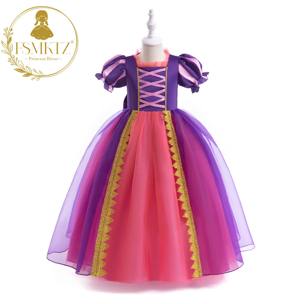 

FSMKTZ Fancy Cartoon Characters Cosplay Princess Girls Dress TV Show Costumes Party Kids Formal Children Clothes