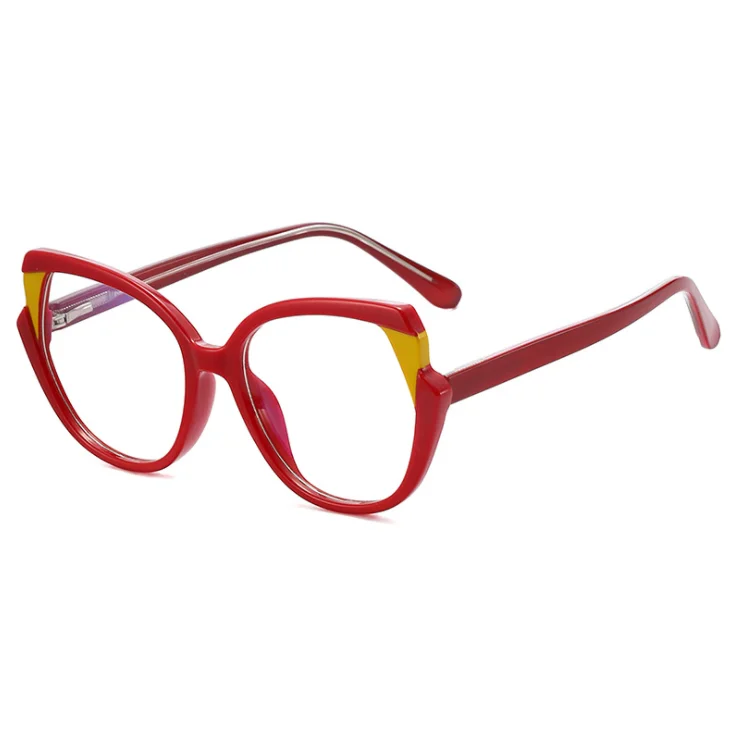 

Trendy New Tr90 Women Anti Blue Light Computer Optical Glasses Clip On Custom Eyewear Frames Round Optic Wholesale Eyeglass