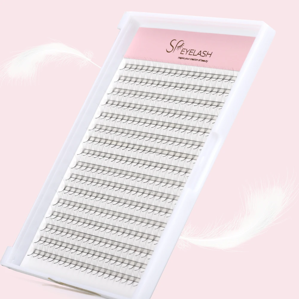 

High Quality Whole Sale Remover Eyelash Eye Lashes Extension Invisible Band Mink Single 2d 3d 4d 5d 6d Pre Made Fans Eyelash, Natural black