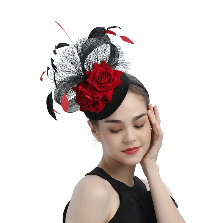 

Deluxe Theme Party Holiday Wedding Daily Life Hair Accessories Perfect Headbands Flower Fascinator Sun Hats