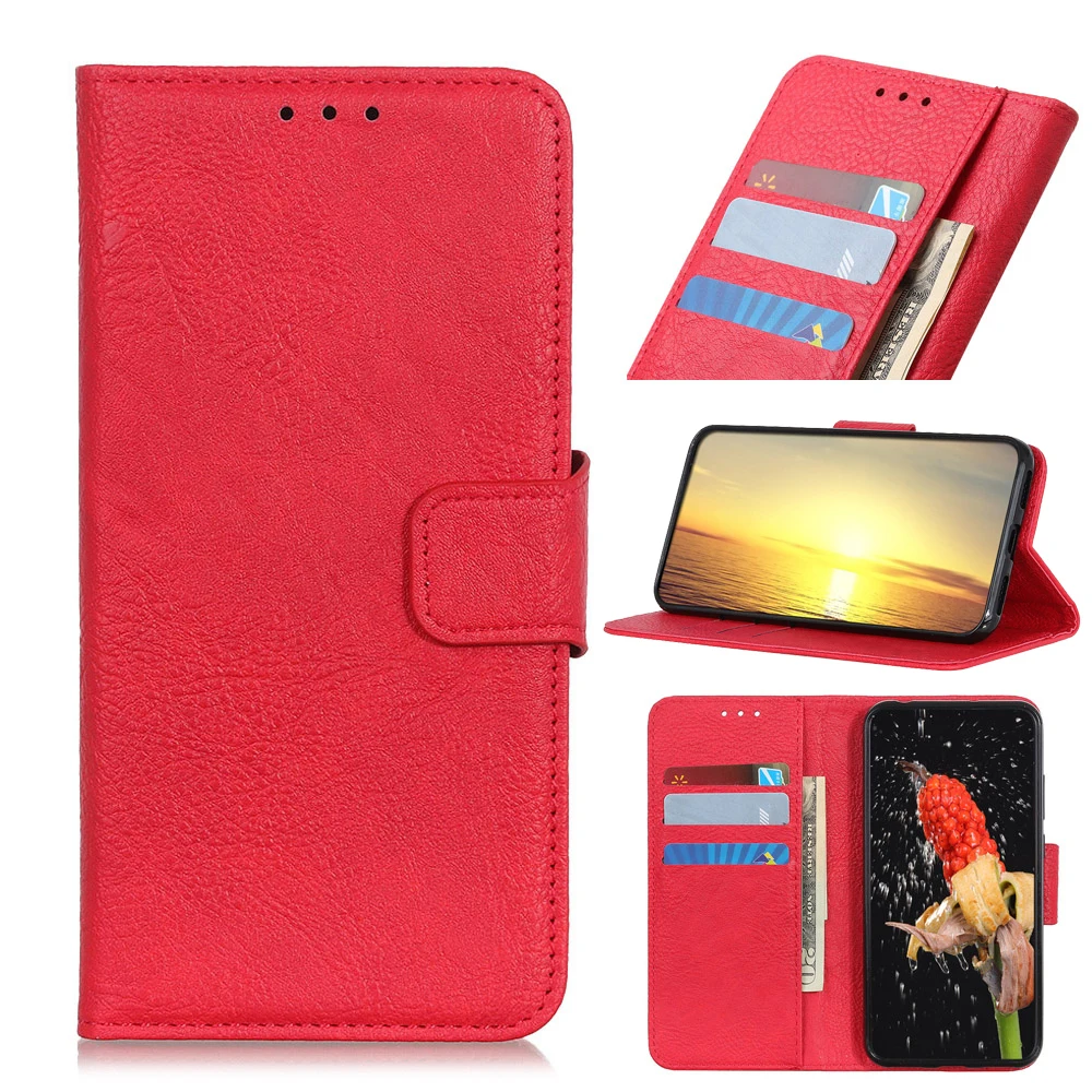 

Litchi grain PU Leather Flip Wallet Case For XIAOMI MI CIVI 5G With Stand Card Slots, As pictures