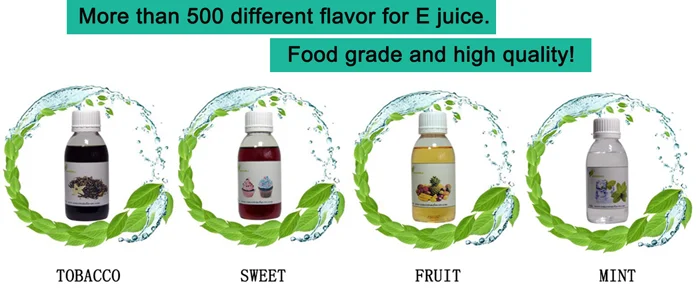 Vape juice used high concentrate flavor liquid tobacco and fruit liquid essence