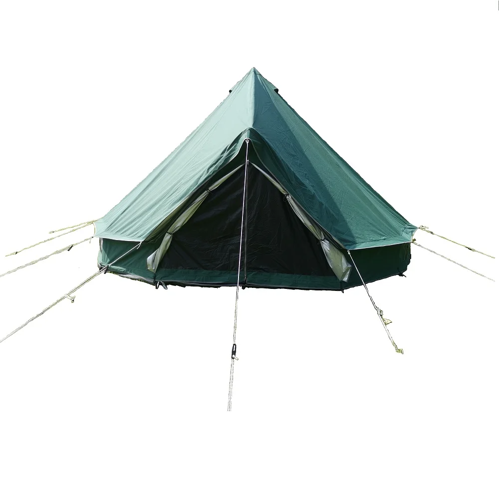 

4M 5M 6M 7M New design outdoor canvas bell tent two door canvas bell tent for sale