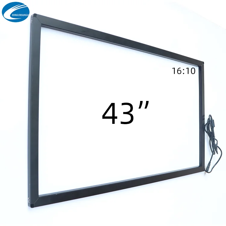 

factory direct sales 43 inch 20 points IR touch infrared touch frame screen overlay kit