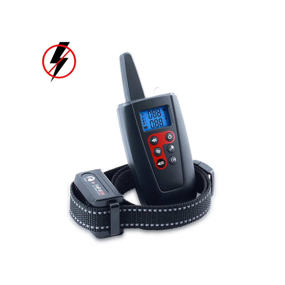 

Rechargeable waterproof 1000M Remote Dog No Bark Training Collar Pet Training Products No shock Dog Vibration Collar Device