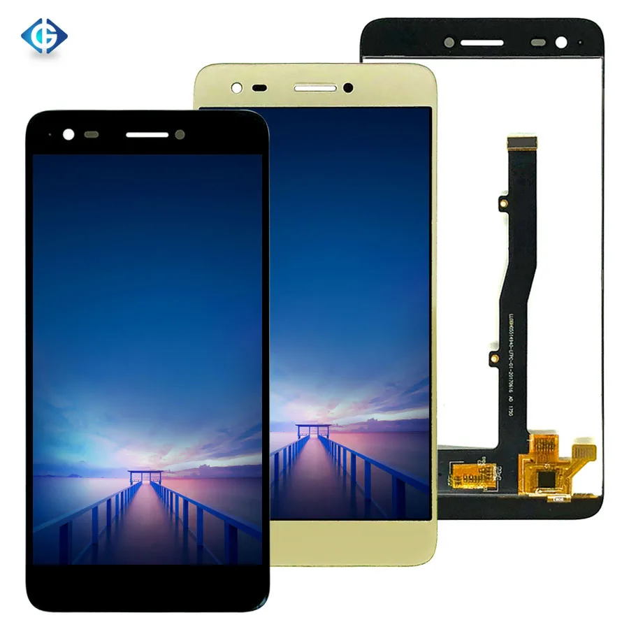 

Mobile Phone LCDs Display with Touch Screen Digitizer Assembly for ZTE Blade A6 Max LCD, Black white gold a6 max touch