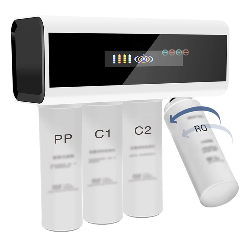 

13 years factory OEM logo pure water 75G home use 4 stages reverse osmosis water purifier