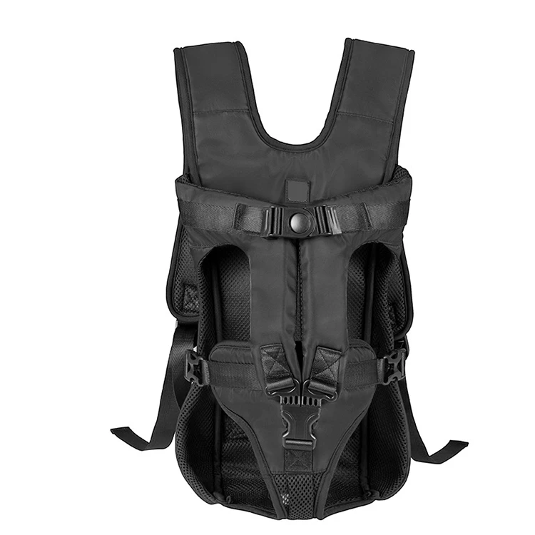 

Outdoor Dog Carrier Front Bag Double Shoulder Portable Travel Mesh Backpack For Pets