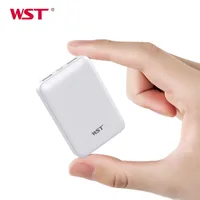 

High capacity mobile 10000mah souvenir credit card small size mini type-c power bank with led flashlight