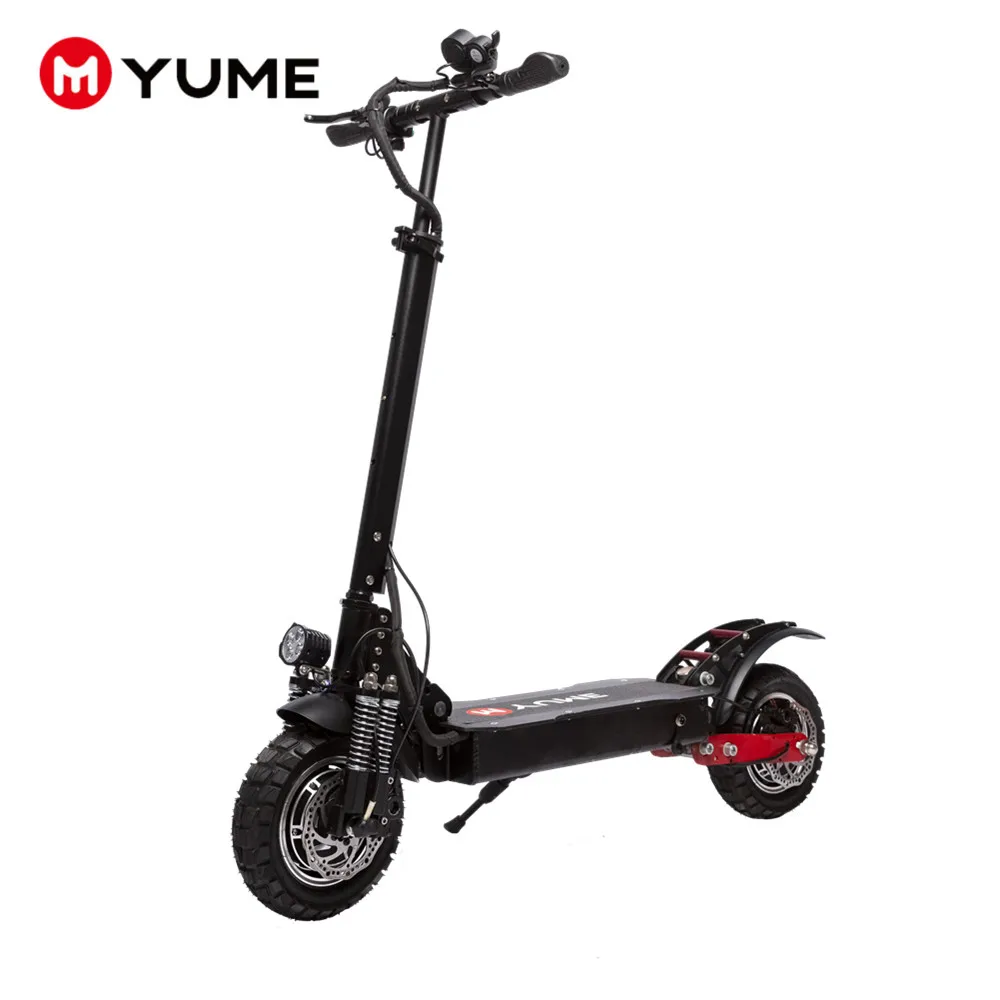 

YUME 2000w powerful e scooter fat tire mobility motorcycle dual motor electric scooter for adult, Black for mi electric scooter