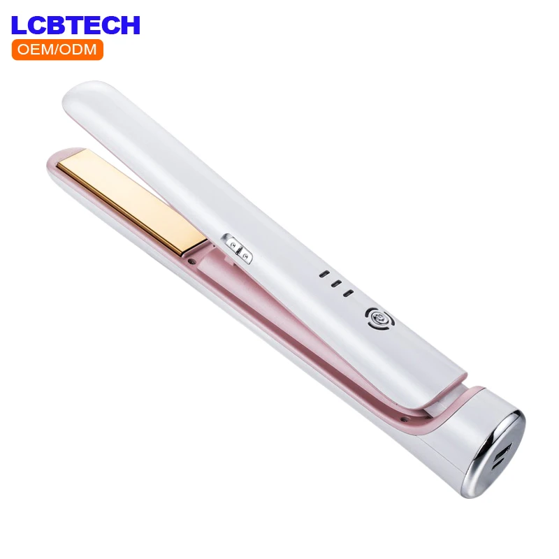 

Rechargeable Flat Iron Portable Hair Straightener Cordless Hair Iron Mini Wireless Hair Straightener with USB