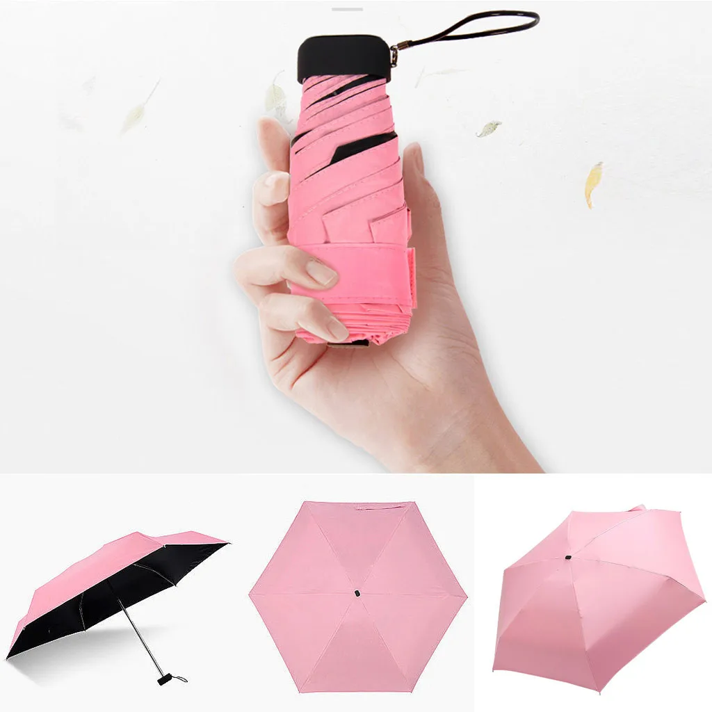 Best Mini Umbrella Uv Umbrella For Women Easy To Carry Ladies 5 Folding