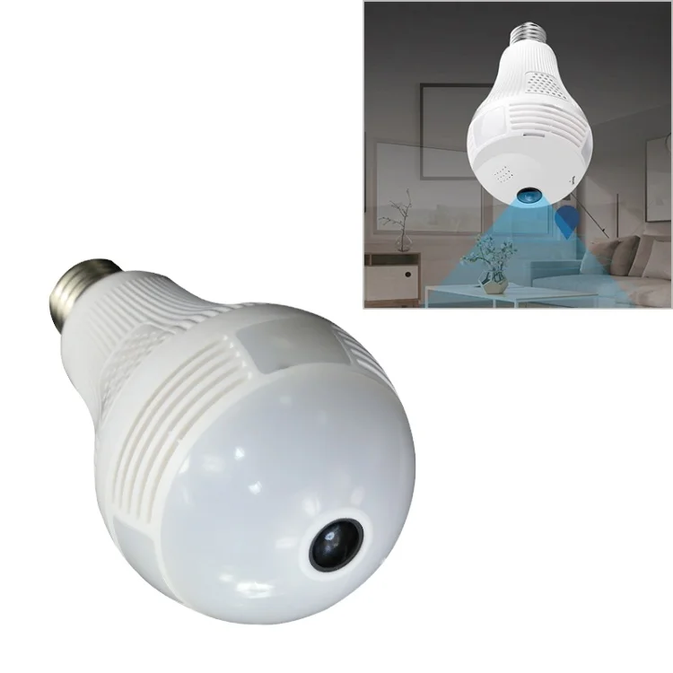 

Good Feedback 360-degrees Panoramic Lighting Monitoring Two-way voice WiFi Network HD Bulb Camera