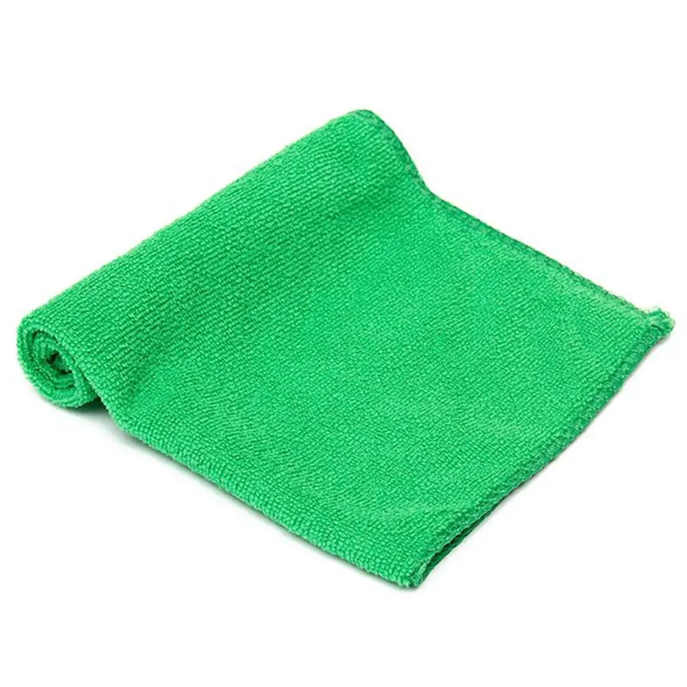 

Soft Microfiber Cloths towels Green Microfiber Clean Auto Car Detail Wash Duster For Home Kitchen Cleaning Tool, As photo