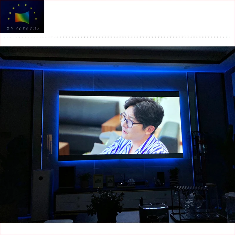 

16:9 4K UHD long focus daylight ambient light rejection narrow frame projector screen