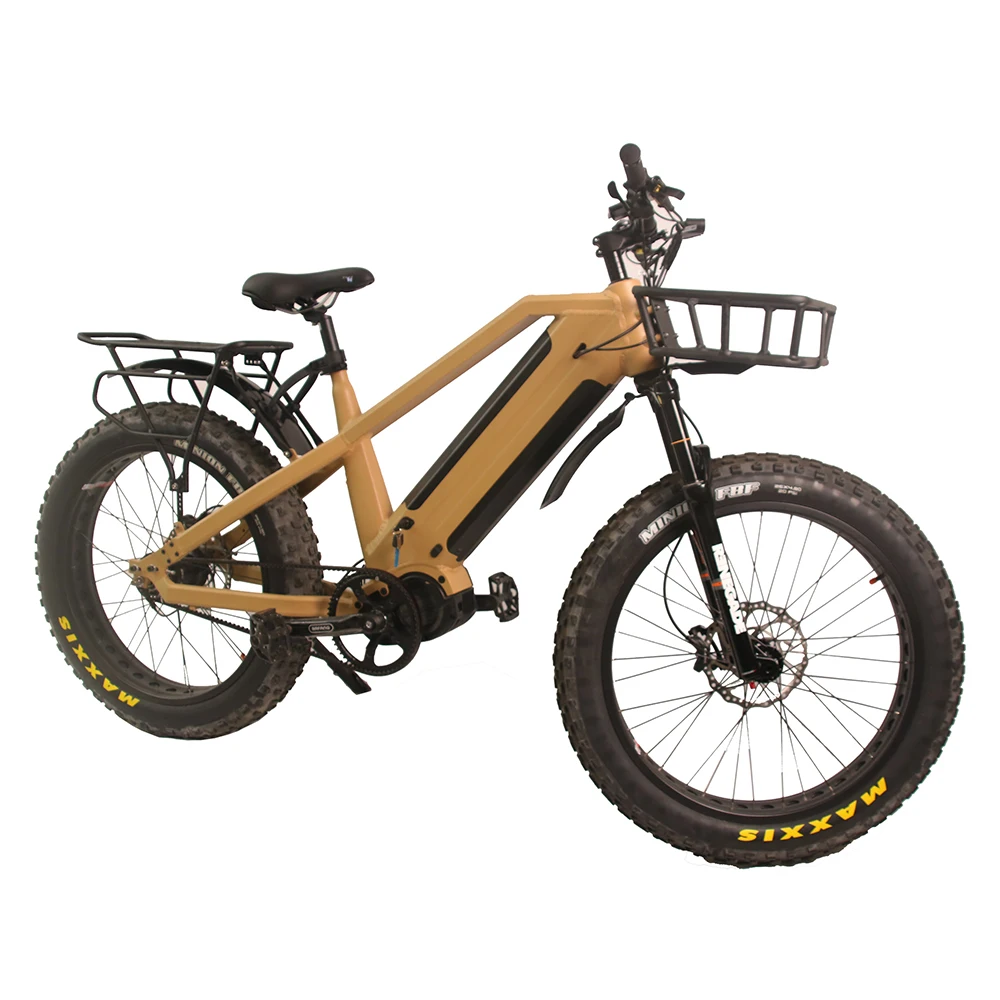 

Fast Speed 50KM/H Electric Fat Bike Gates belt drive Bafang 1000W G510 M620 Motor Ebike, Yellow/black