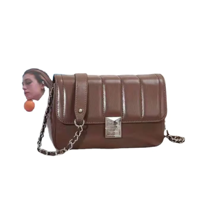 

Trending In 2022 Small Flap Crossbody Bag Quilted Lady Soft Leather Single Chain Shoulder Messenger Bag