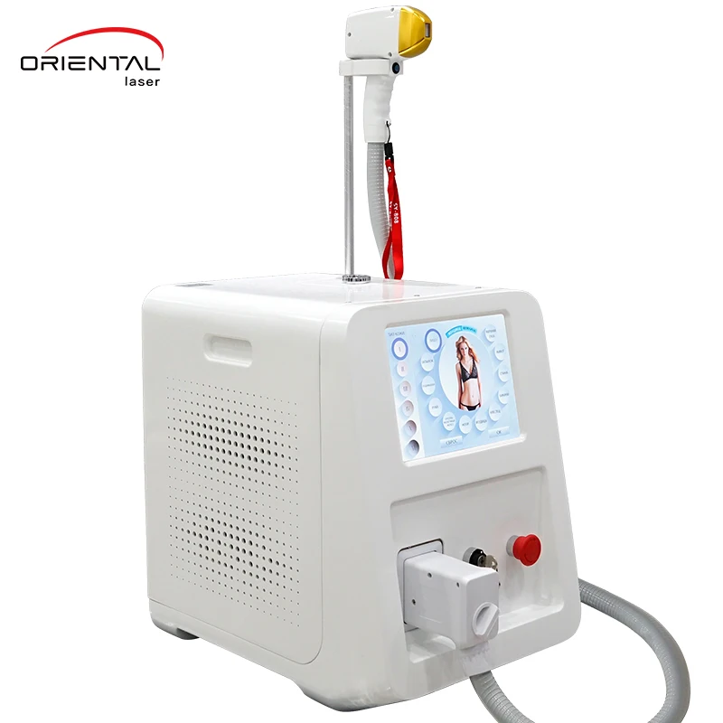 

Oriental 2021 economical For commercial hair laser removal 755nm 808nm 1064nm macro channel 10 bar diode laser hair removal, White