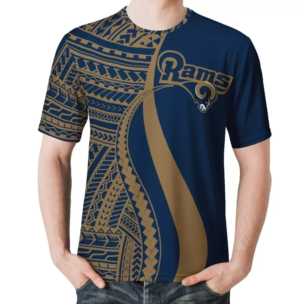 

POD Polynesian Samoa Tribal Design 1MOQ NFLE American Football Team Clothing Custom Oversize Man T-shirt Fashion Men Shirt, Customized color