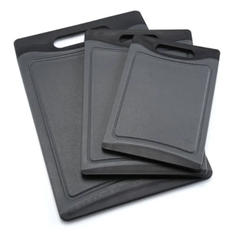 

Black Thicken Cutting Boards Kitchen Anti-bacterial Chopping Block Cut Fruit Vegetable Meat Board Band Storage Hanging Hole