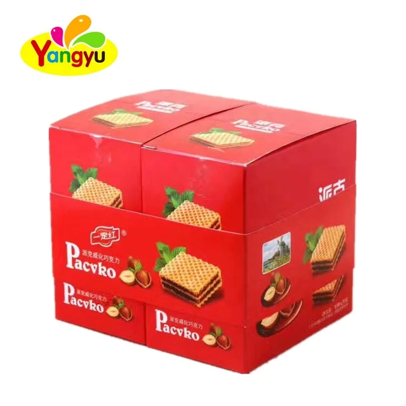 
Chocolate Flavor Crispy Wafer Biscuits 